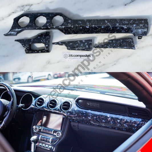 Carbon Fiber Dash Direct Replacement Kit for Mustang 2015'-2023'