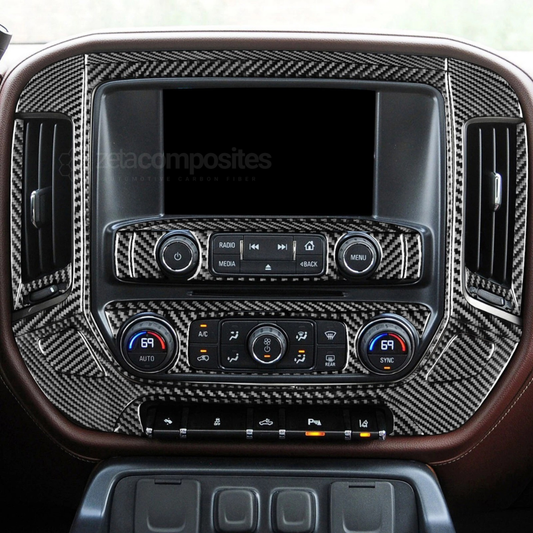 Real Carbon Fiber Interior Trim Kit for Silverado (14'-18')