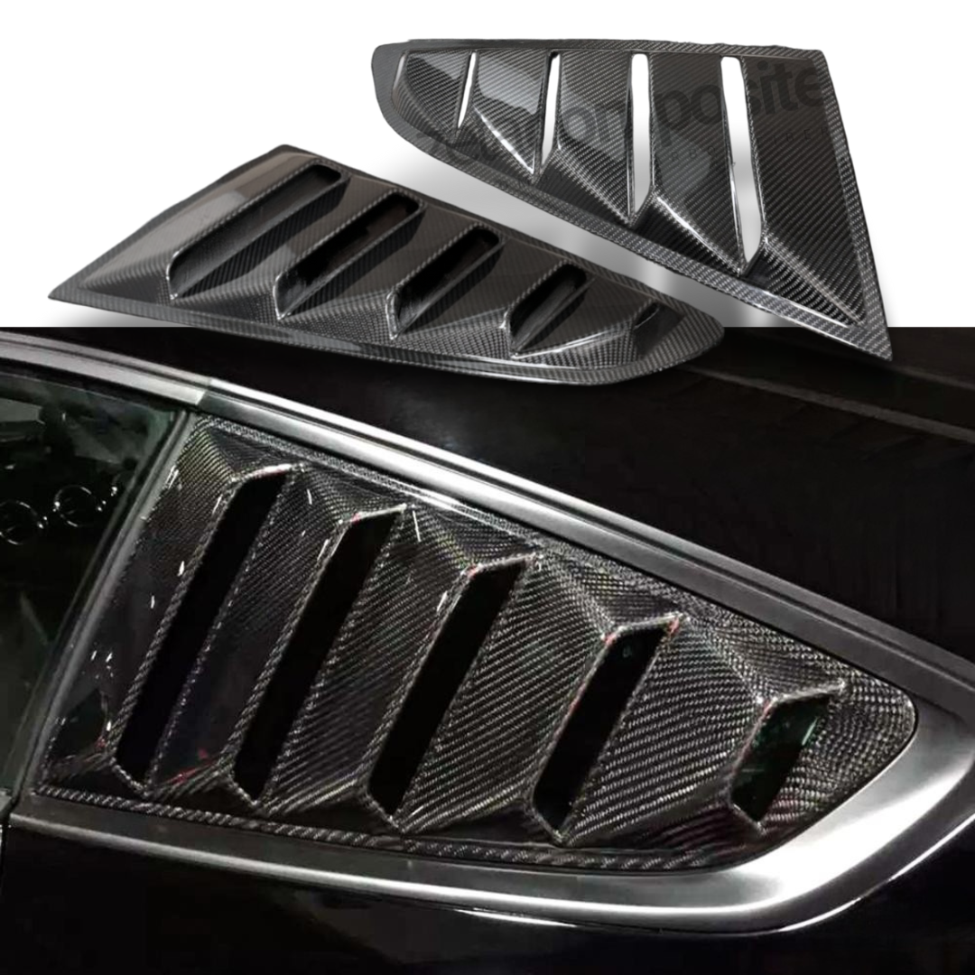 Real Carbon Fiber Side Louvers for Mustang S550 (15'-23')