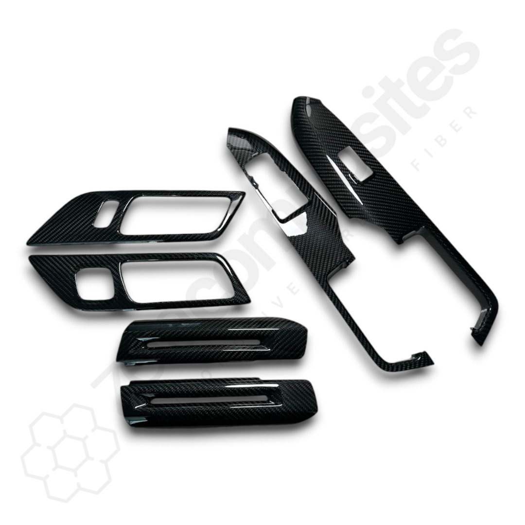 Carbon Fiber Door Trim Covers for Mustang (2015'-2024'+)