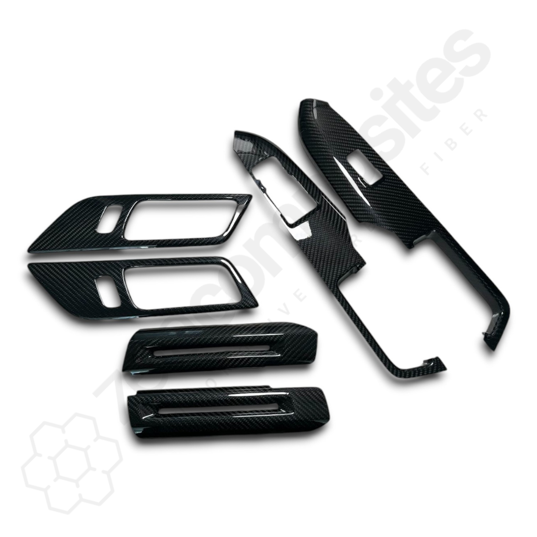 Carbon Fiber Door Trim Covers for Mustang (2015'-2024'+)