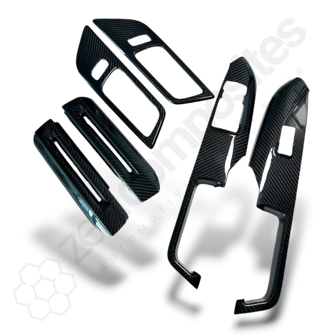 Carbon Fiber Door Trim Covers for Mustang (2015'-2024'+)