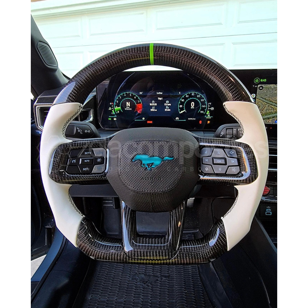 2024+ Mustang S650 Carbon Fiber Steering Wheel