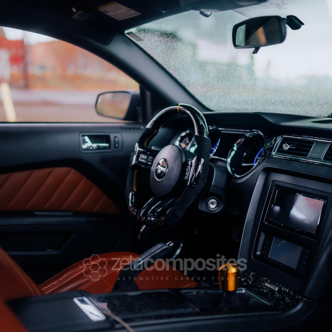 Carbon Fiber Steering Wheel for Mustang (2010'-2014')