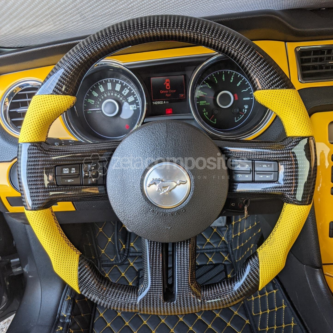 Carbon Fiber Steering Wheel for Mustang (2010'-2014')