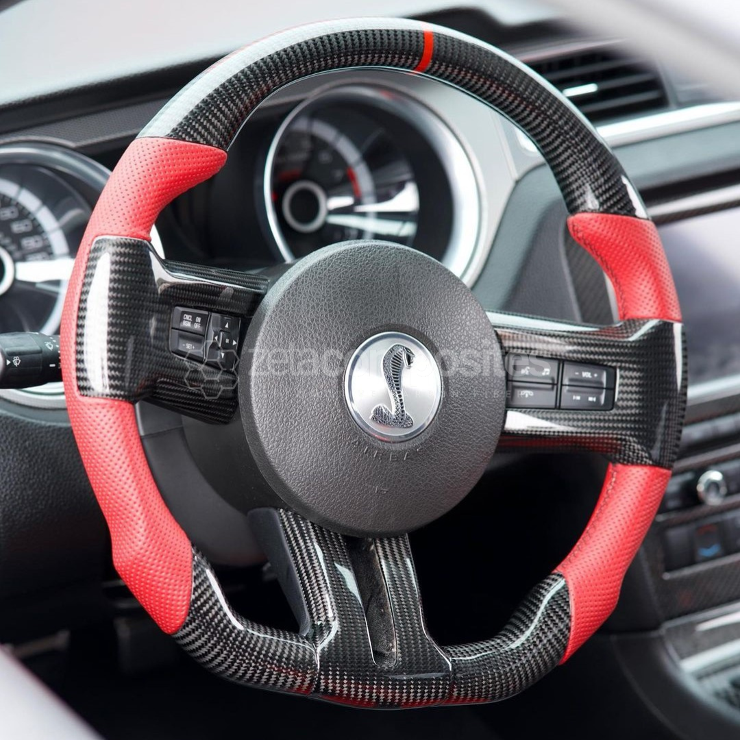Carbon Fiber Steering Wheel for Mustang (2010'-2014')