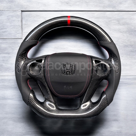 9th Generation Honda Accord Custom Carbon Fiber Steering Wheel