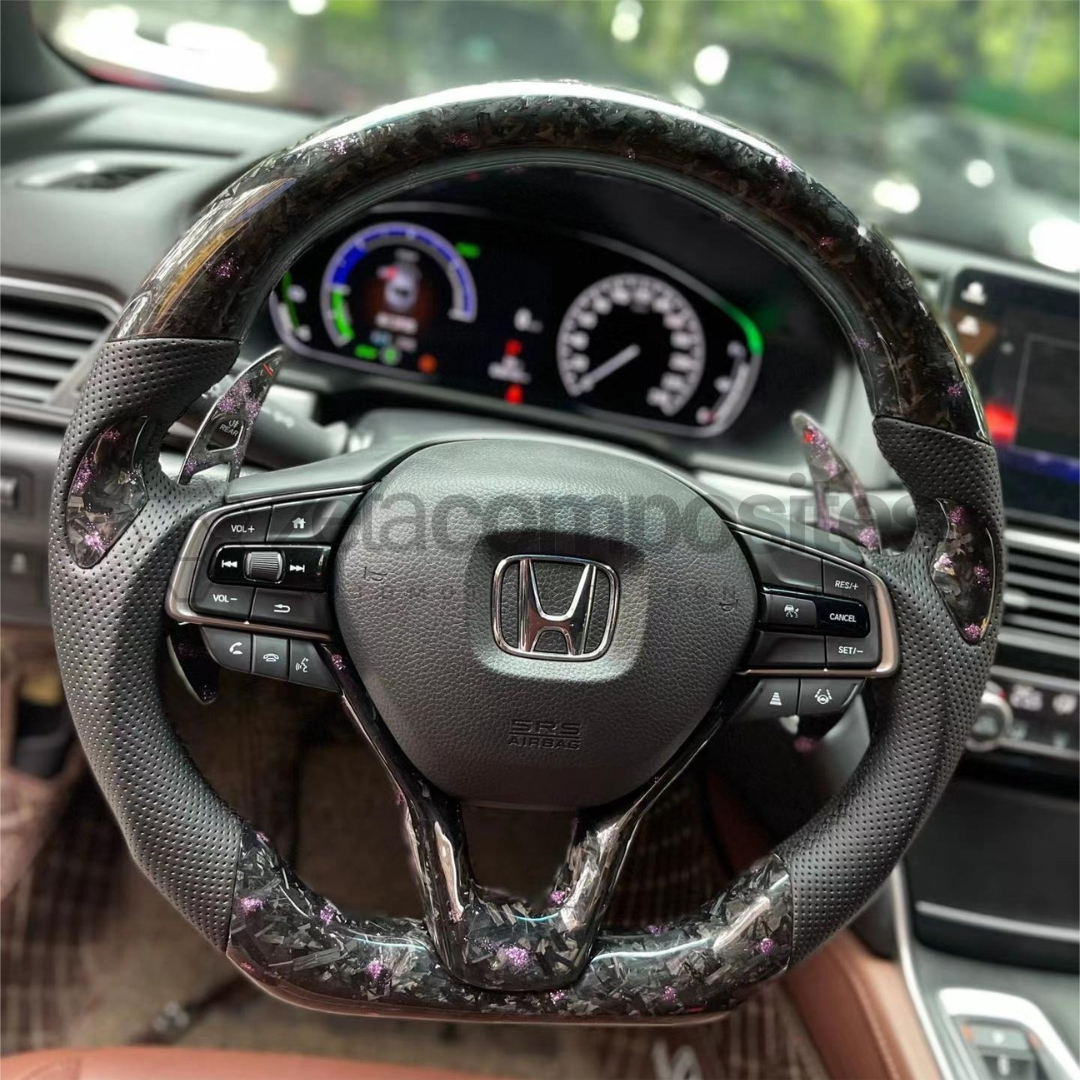 2018-2022 Honda Accord Carbon Fiber Steering Wheel Customizable –  ZetaComposites
