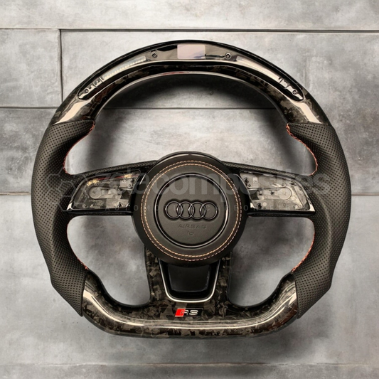 audi b9 carbon fiber steering wheel