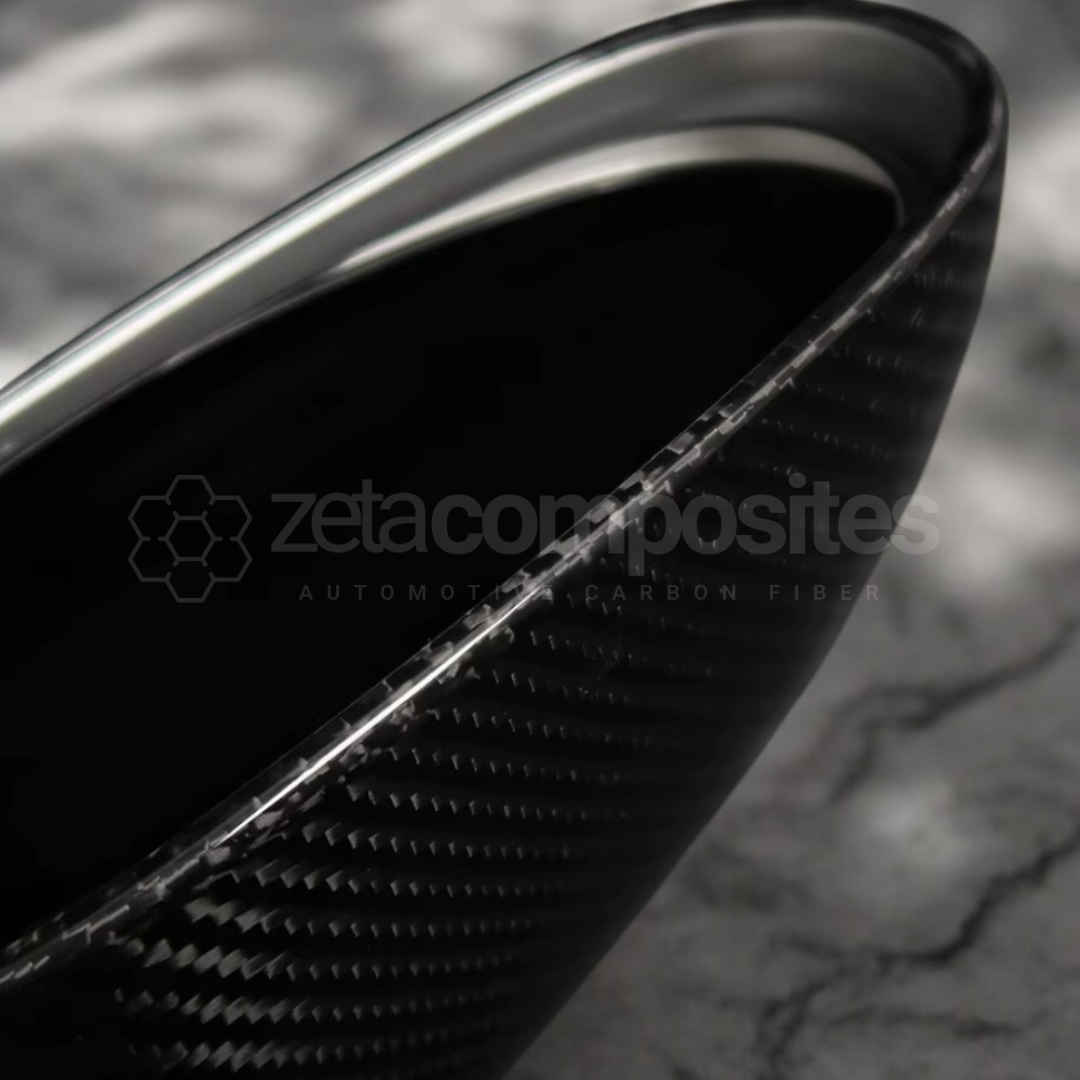 C6 Corvette Carbon Fiber Mirrors Caps Covers Set