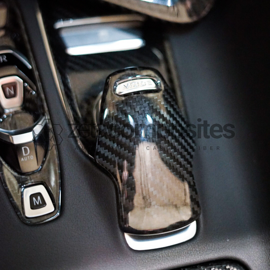 Carbon Fiber Shifter Chrome Delete and Shift Knob for C8 Corvette