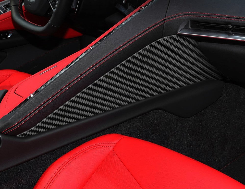 (2026'+) C8 Corvette Carbon Fiber Central Console Side Panel Covers