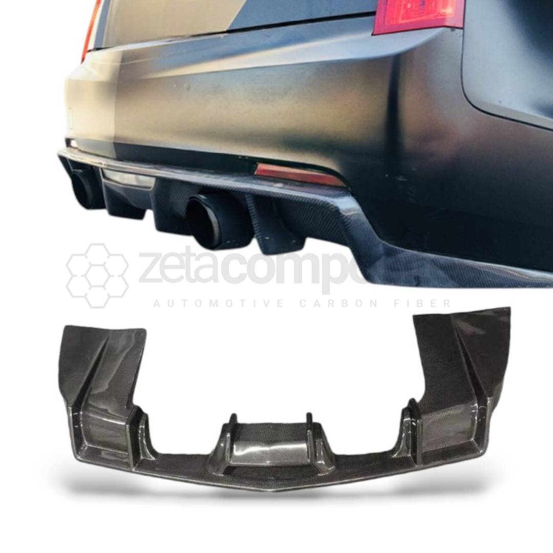 Cadillac ATS ATS L Carbon Fiber Rear Diffuser