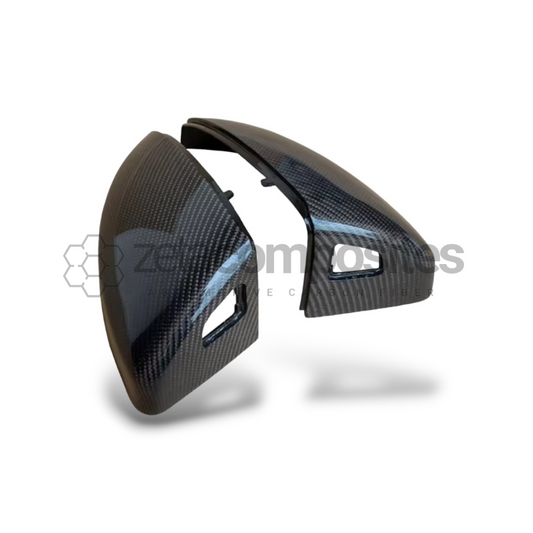 2016-2022 Audi R8/TT/TTS/TTRS Carbon Fiber Mirror Cap Replacement Set