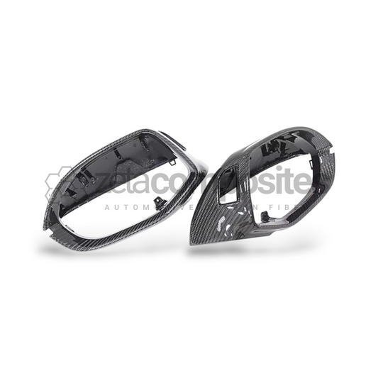 2011-2018 Audi RS7 Carbon Fiber Mirror Cap Replacement Set