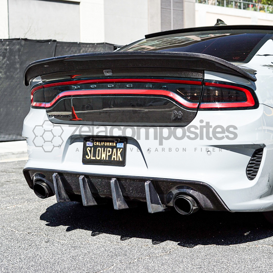 carbon fiber diffuser widebody dodge charger