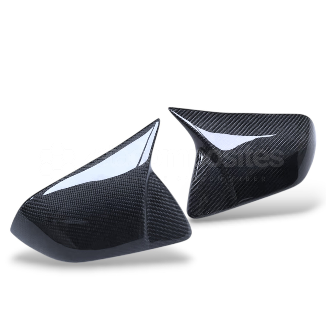 Carbon Fiber Replacement Mirror Caps for 2015-2023 Mustang M Style