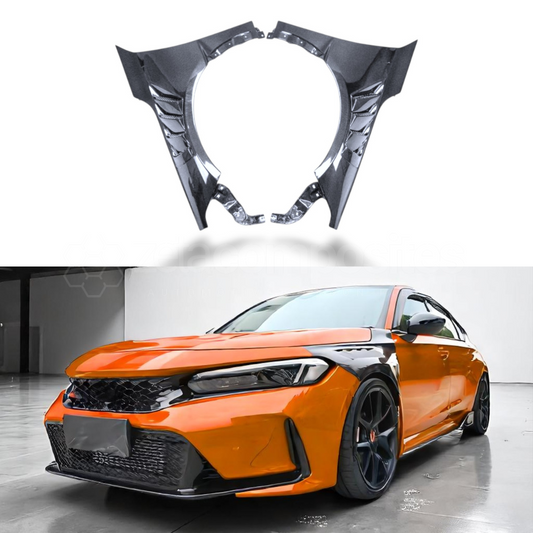 Carbon Fiber Vented Fenders for 11th Gen Honda Civic FE