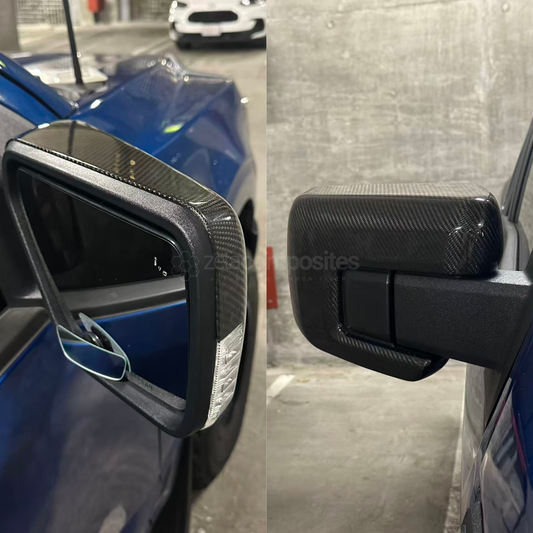 Carbon Fiber Mirror Cap Covers for 2021+ Ford F Series Trucks