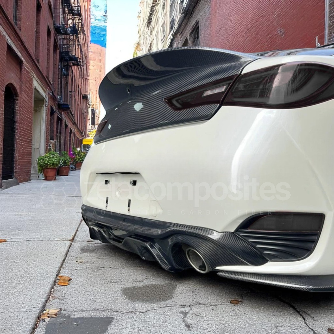 Carbon Fiber Diffuser and Rear Skirts for Infiniti Q60