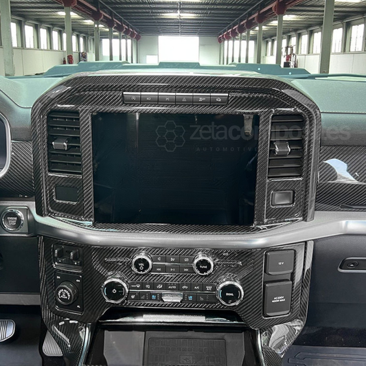 (2021'+) F150 Carbon Fiber Screen Panel