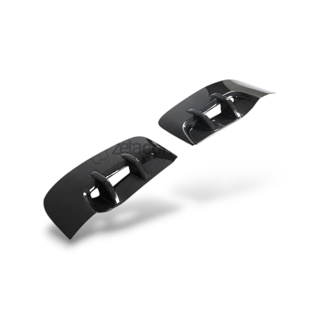 Cuztomtuning Carbon Fiber Front Fender Side Vent Cover Garnish – Fits 2018-2023 Kia Stinger