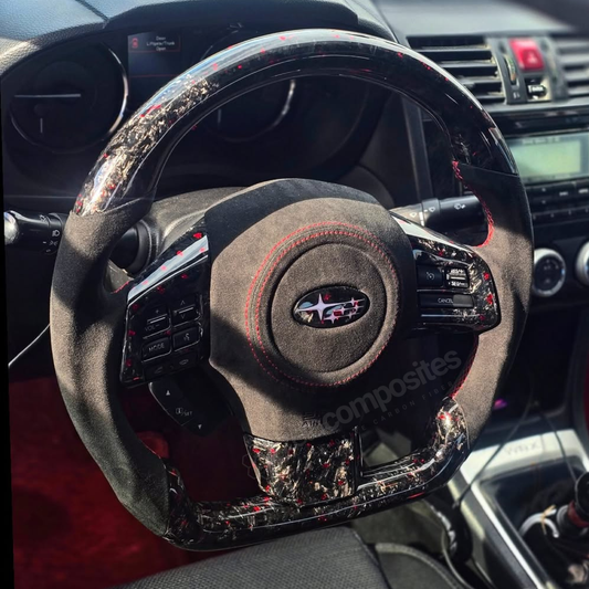 (2015'-2021') Subaru WRX / STi / Forester / Crosstrek / Outback Carbon Fiber Steering Wheel