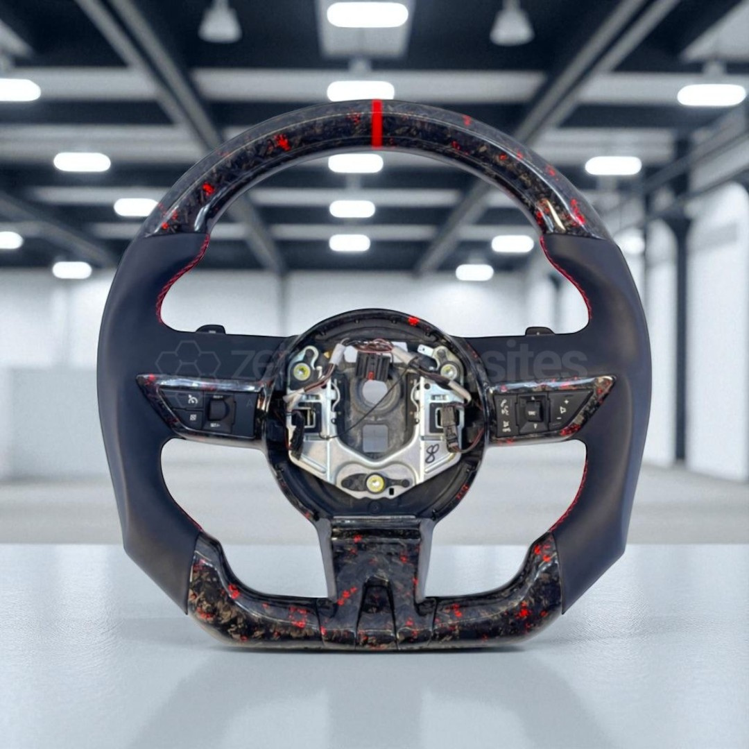 Carbon Fiber Steering Wheel for 2010-2011 Camaro (Carbon Button Frame Included)