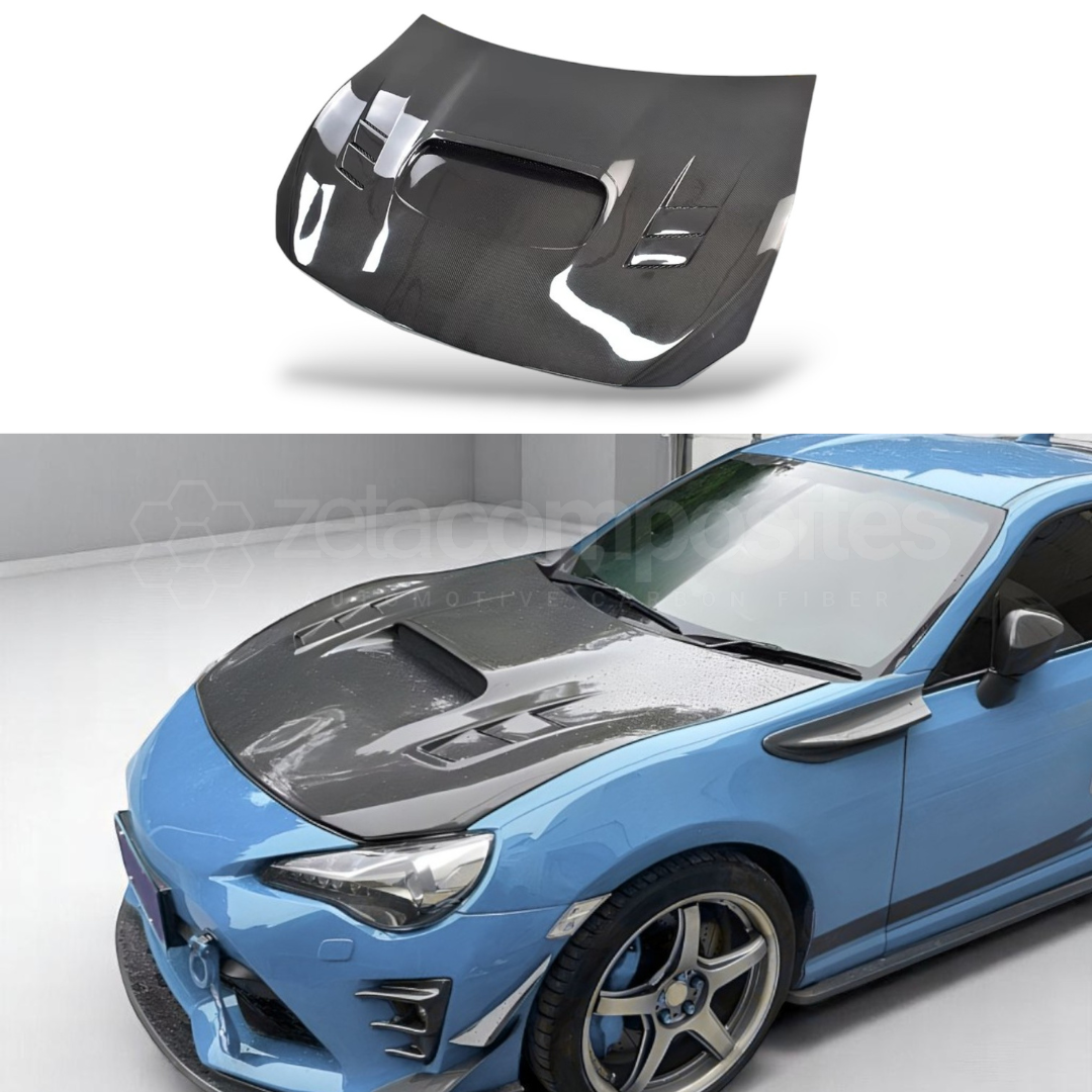 Carbon Fiber Hood Scion FRS / Subaru BRZ / Toyota 86 2013-2020 - STi Style