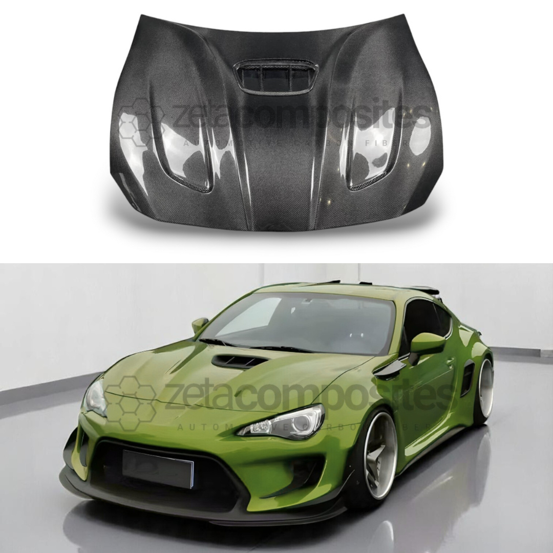 Carbon Fiber Hood Scion FRS / Subaru BRZ / Toyota 86 2013-2020 - Intake Style