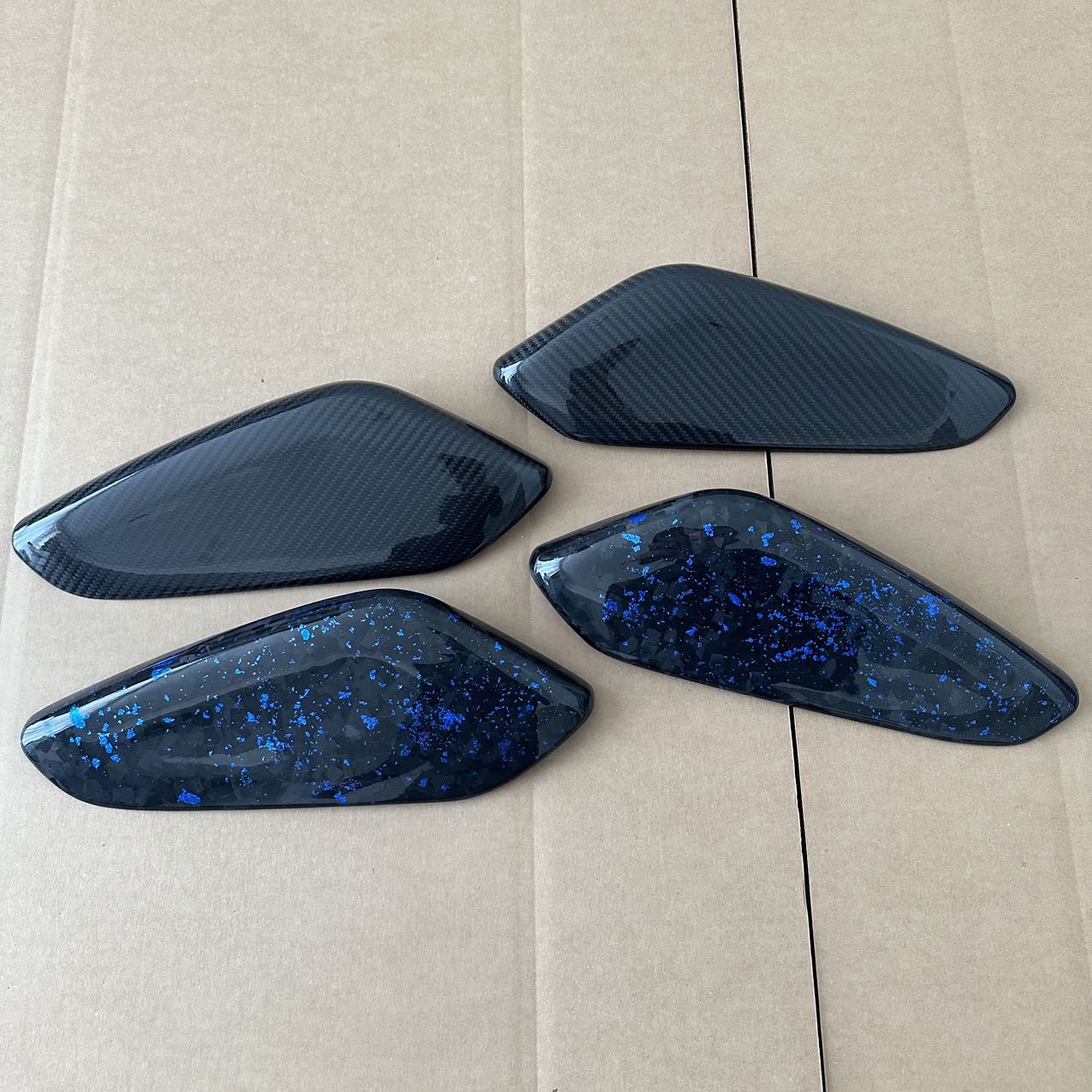 6th Gen Camaro Knee Panel Cover Pair Carbon Fiber