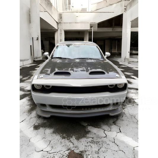 dodge challenger carbon fiber redeye style hood
