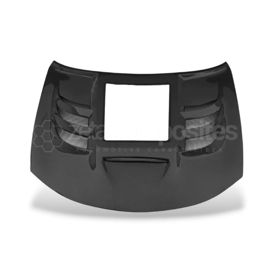 Dodge Charger Carbon Fiber Hood with Glass Window (2015-2023)