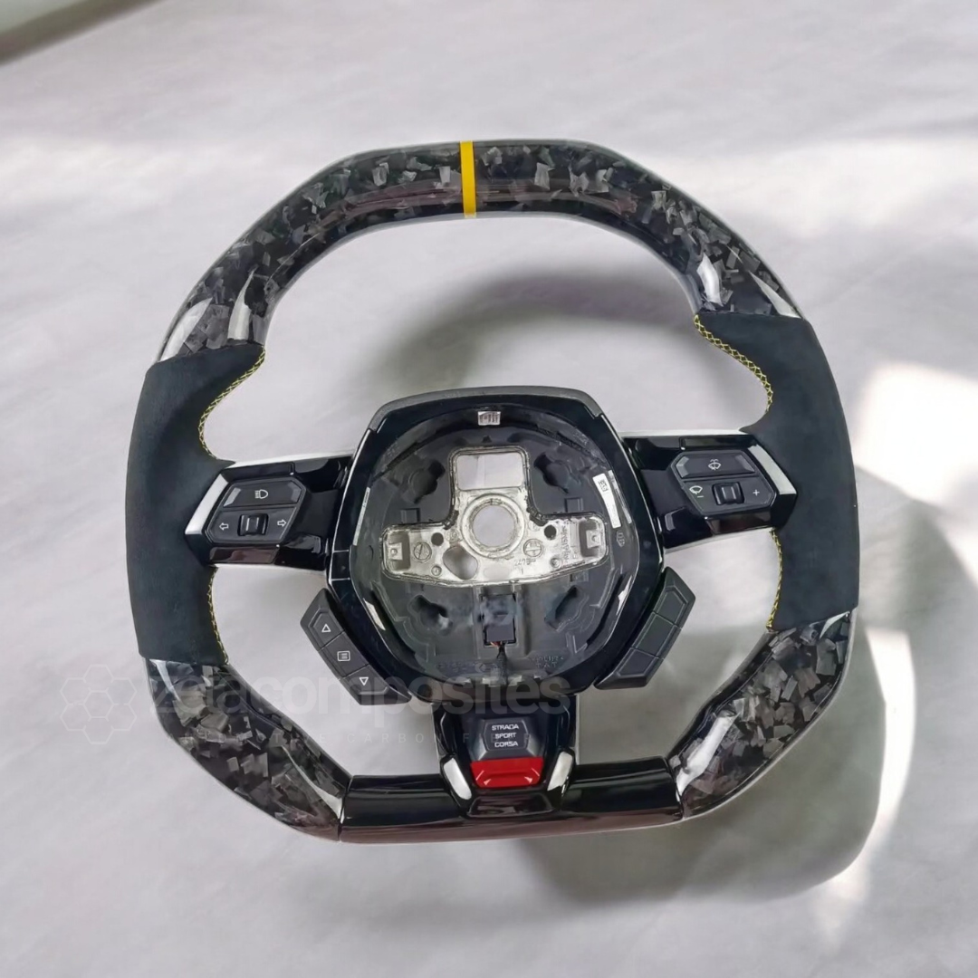 customized carbon fiber steering wheel for lambo huracan