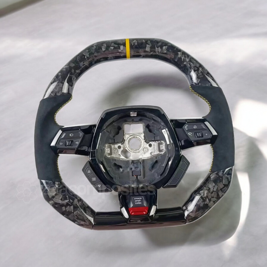 customized carbon fiber steering wheel for lambo huracan