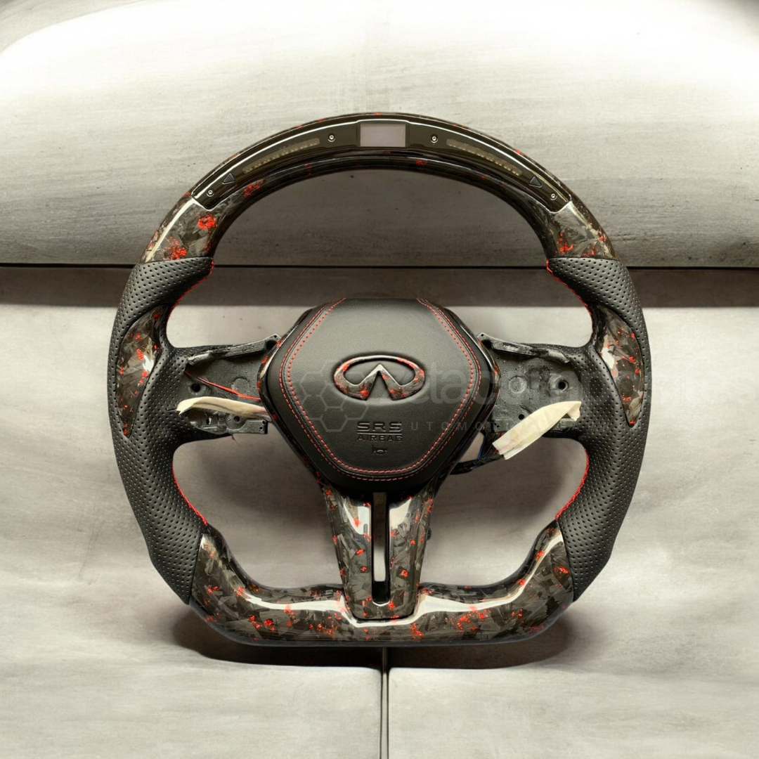 carbon fiber steering wheel for 2018+ q50 q60