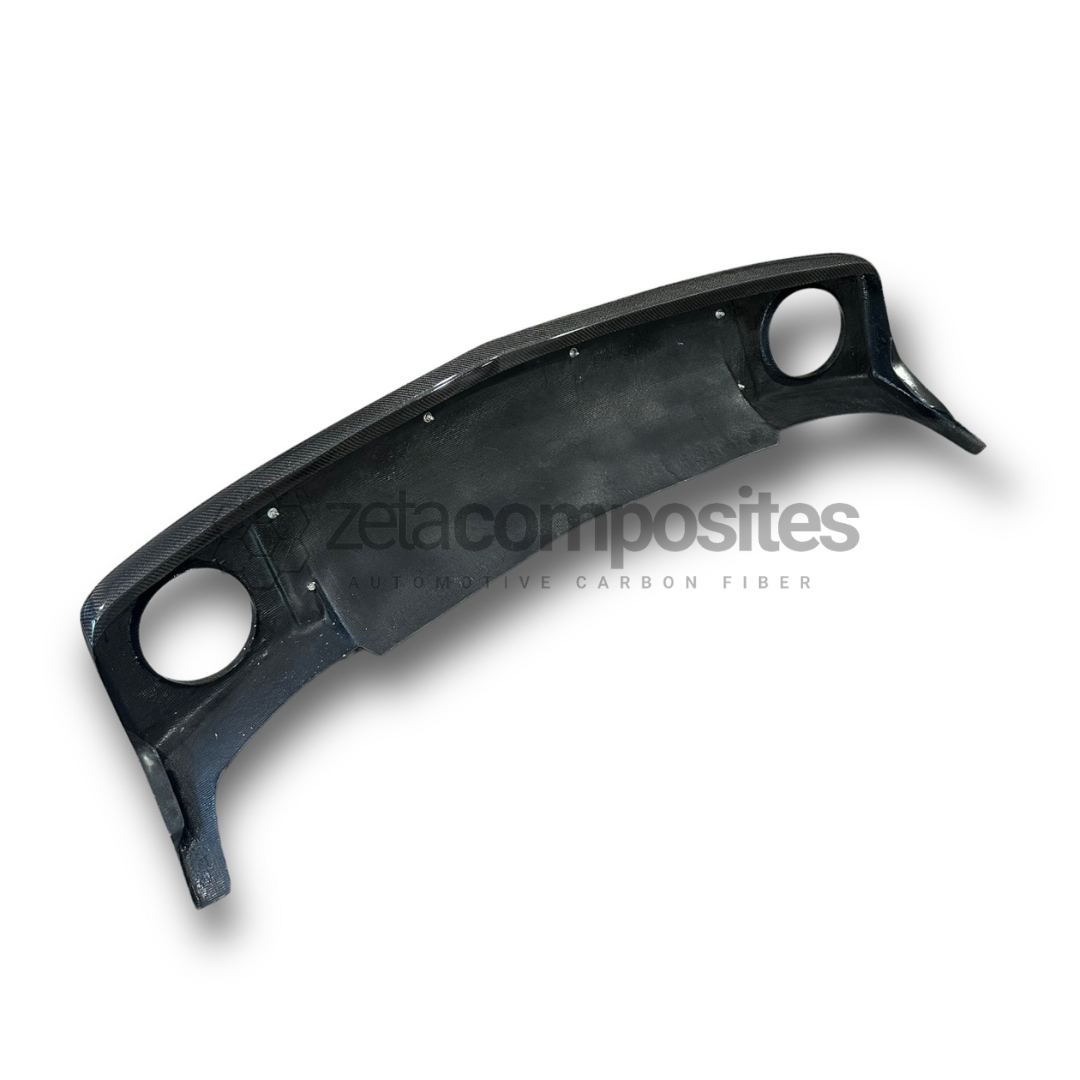 2010-2013 Chevrolet Camaro Carbon Fiber Single Tip Rear Diffuser Valance