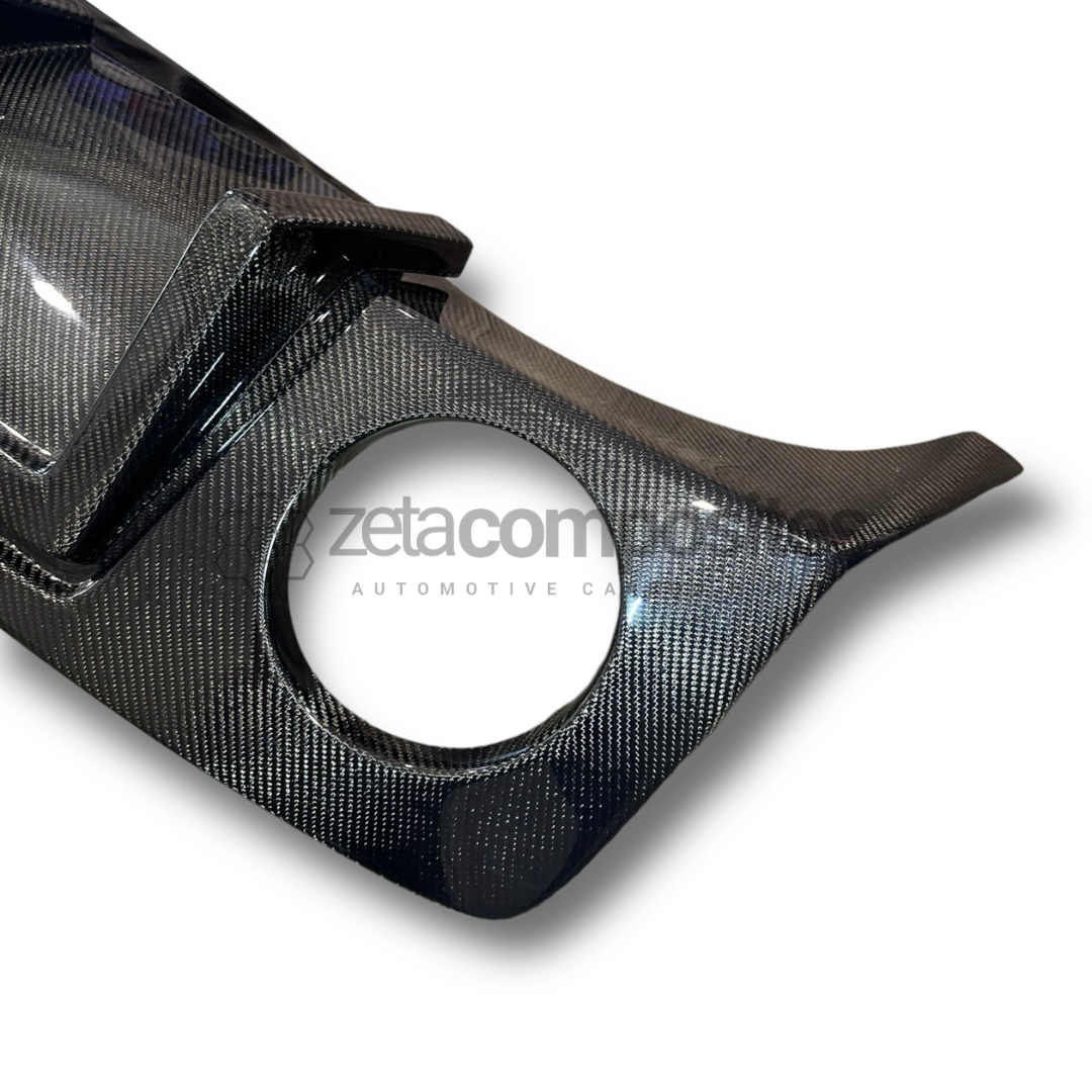 2010-2013 Chevrolet Camaro Carbon Fiber Single Tip Rear Diffuser Valance
