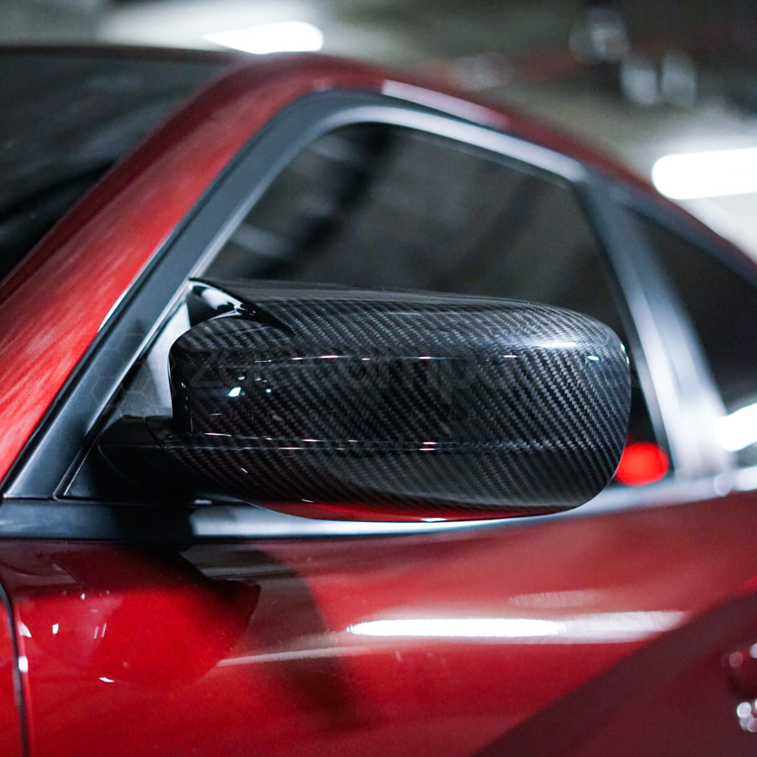 Dodge Charger / Chrysler 300 M Style Carbon Fiber Mirror Cap Covers 2011+
