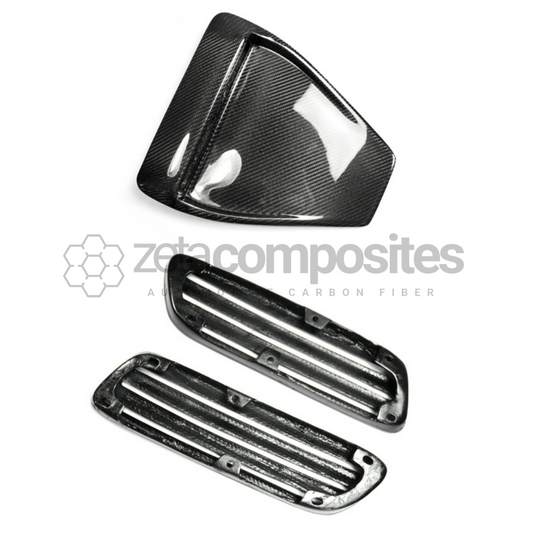 Carbon Fiber Hood Vent Replacement Set for Evo X 10 Lancer