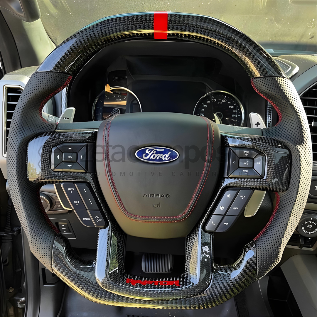 Carbon Fiber Steering Wheel for Ford F150 / Raptor (15'-20')