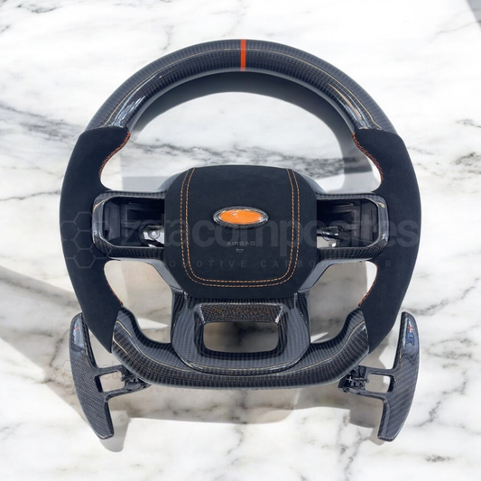 Carbon Fiber Steering Wheel for Ford F150 / Raptor 2021+