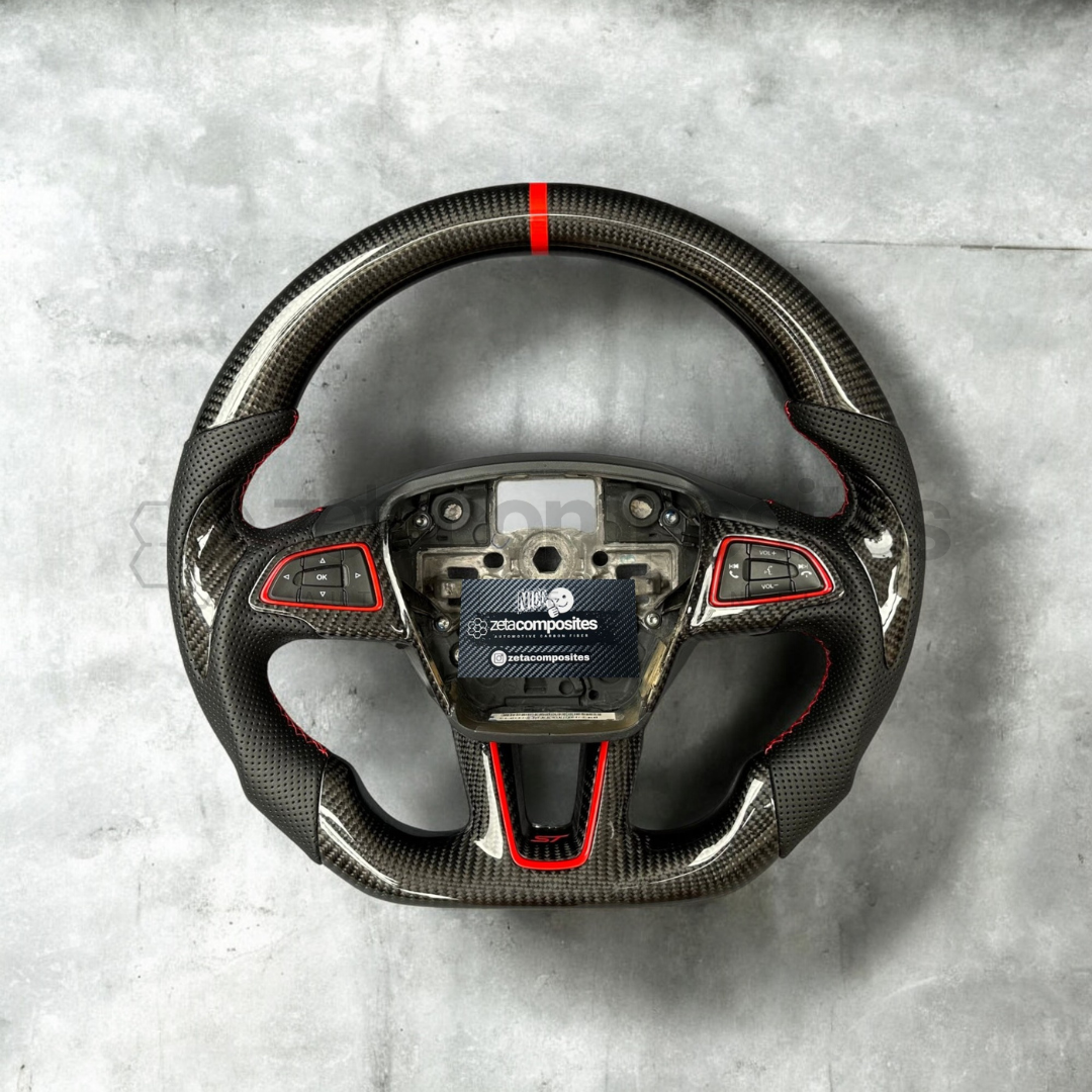 Carbon Fiber Steering Wheel for Ford Focus ST/RS