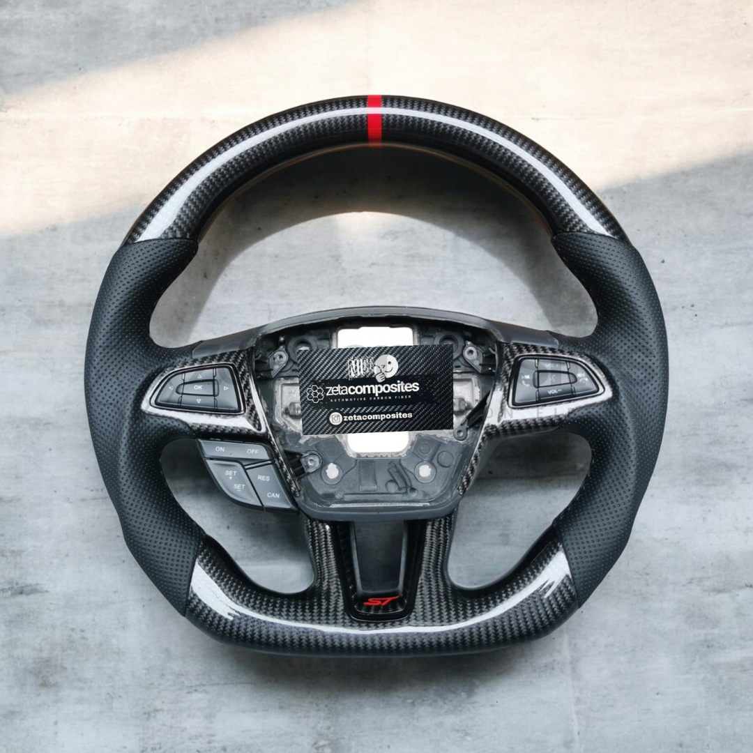 Carbon Fiber Steering Wheel for Ford Focus ST/RS