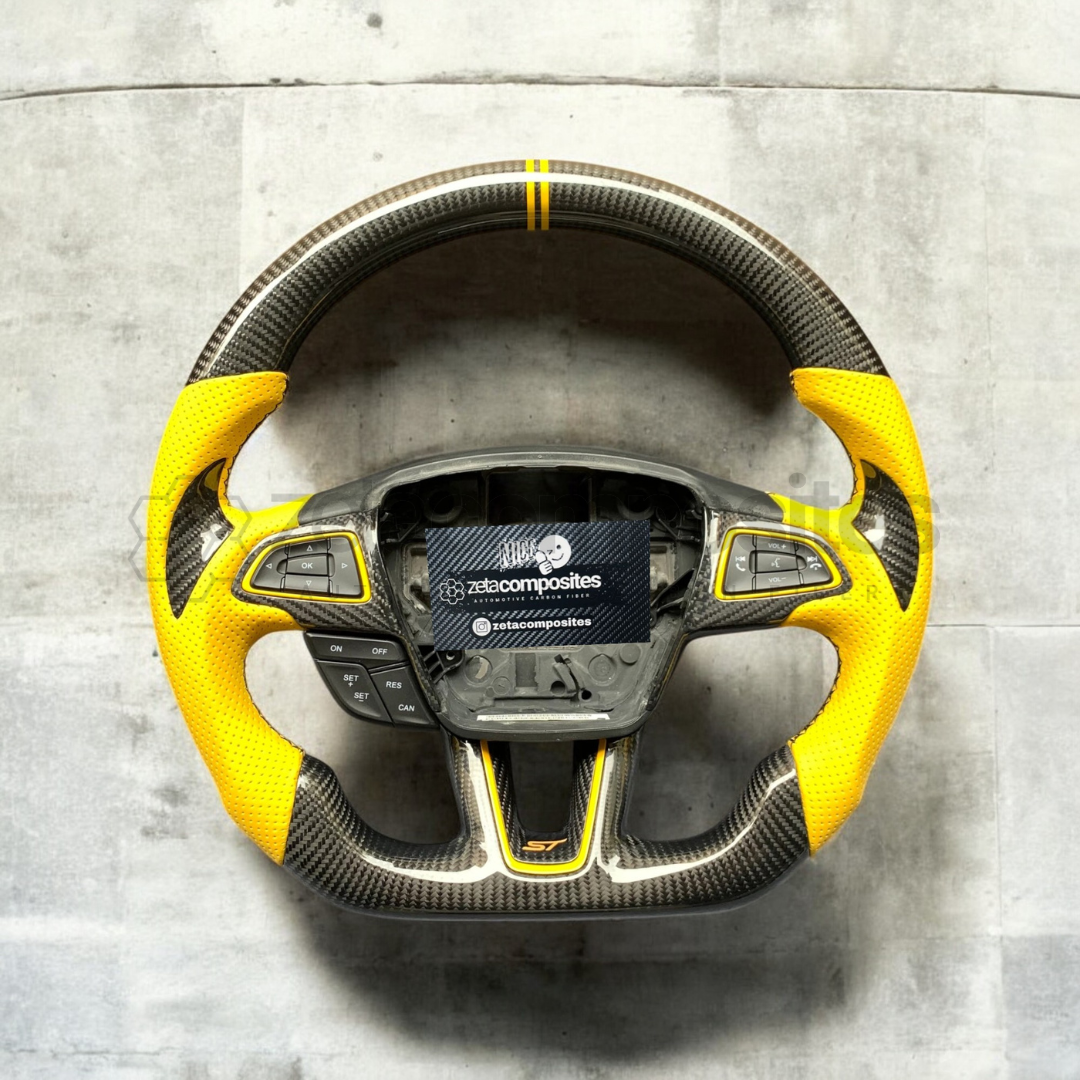 Carbon Fiber Steering Wheel for Ford Focus ST/RS