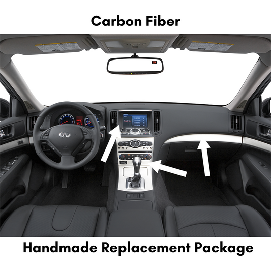 2008-2013 G35 G37 Carbon Fiber Interior Direct Replacement Package ZetaC™