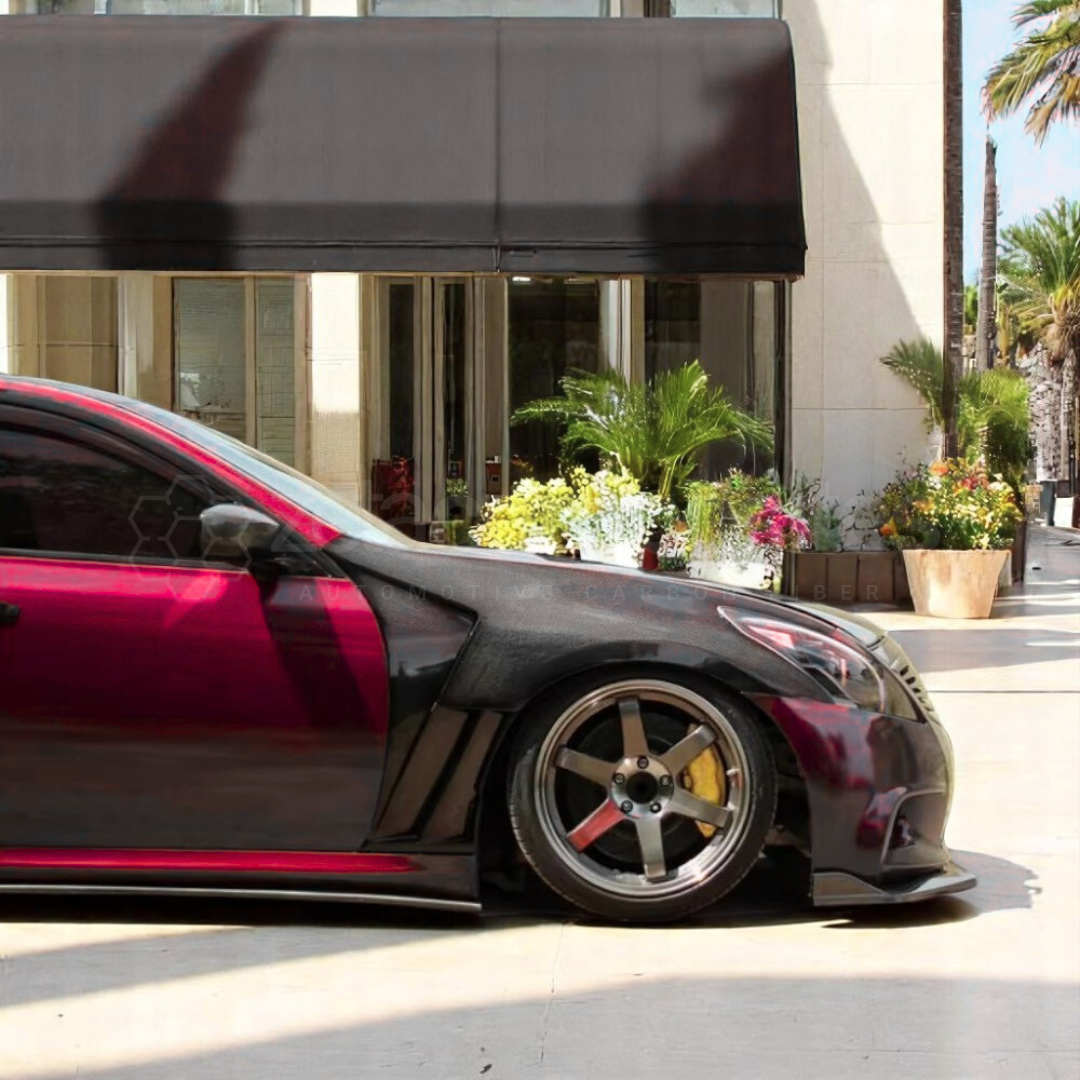 G37 Coupe / Sedan V2 Carbon Fiber Fenders Vented