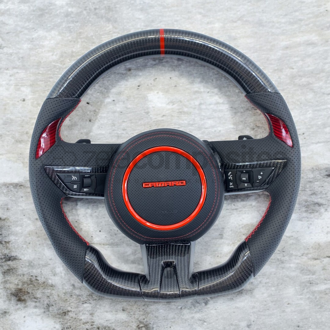 Carbon Fiber Steering Wheel for 2010-2011 Camaro