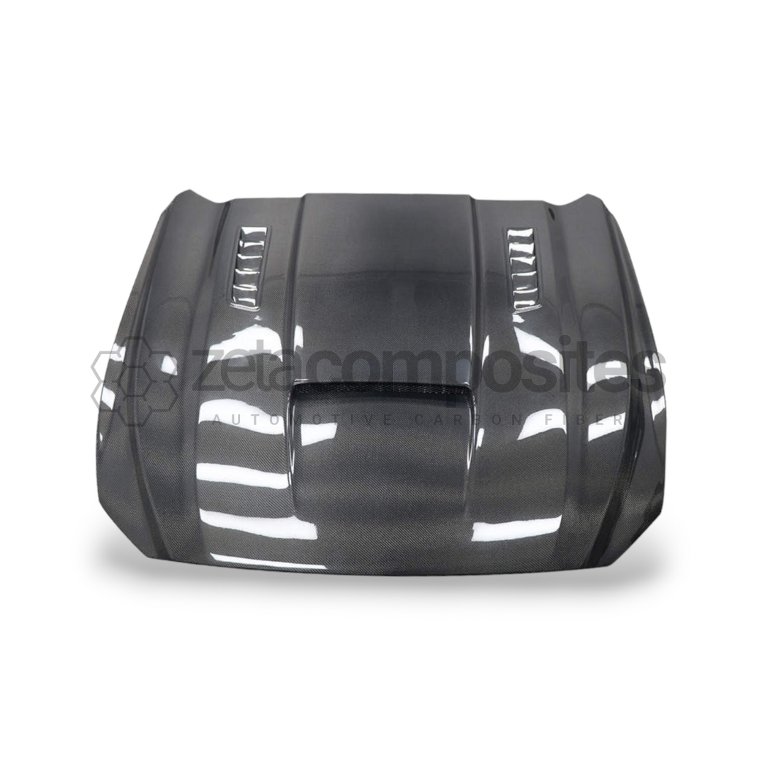 2015-2017 Mustang Carbon Fiber Intake Hood with Vents