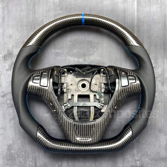 custom carbon fiber steering wheel genesis